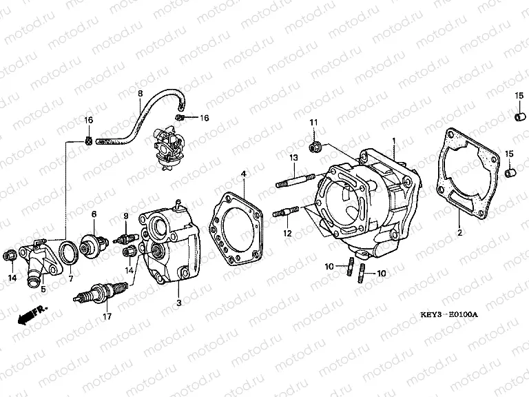 E-1 CYLINDER HEAD / CYLINDER