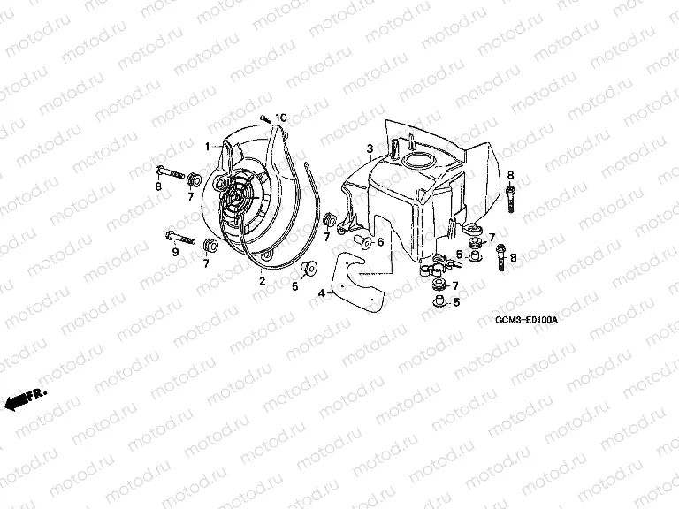 E-1 FAN COVER / COVER