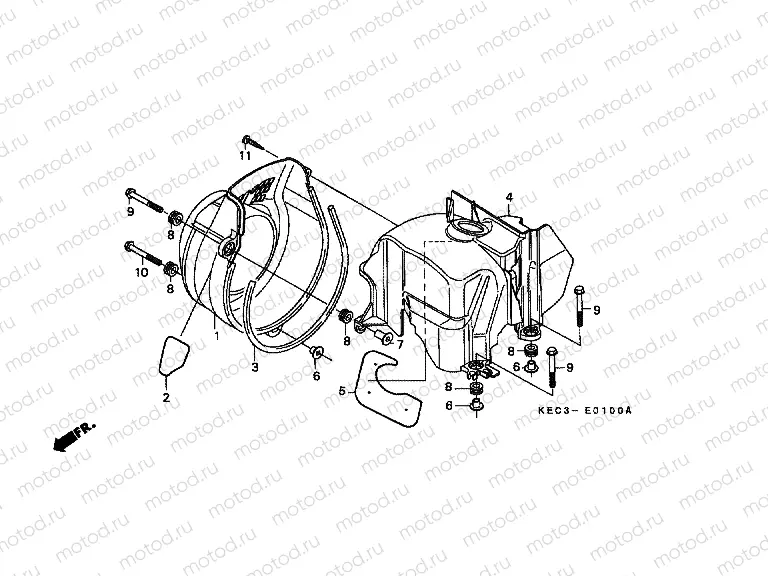 E-1 FAN COVER / COVER