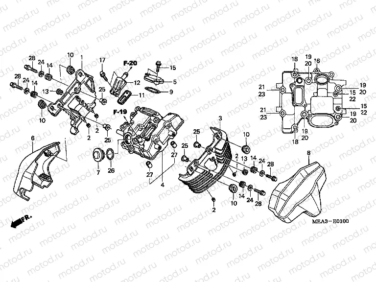 E-1 FRONT CYLINDER HEAD COVER