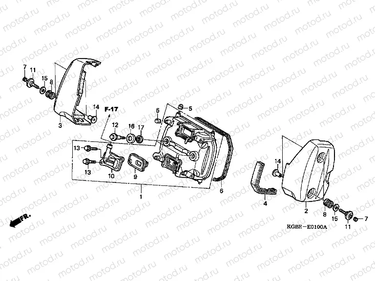 E-1 FRONT CYLINDER HEAD COVER