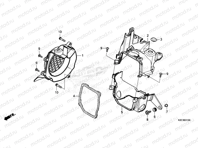 E-1 SHROUD & FAN COVER