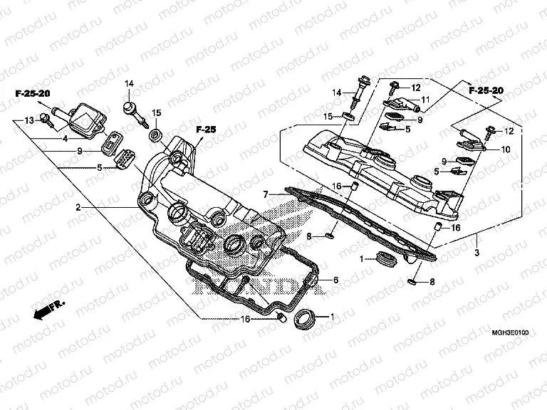 E-1 VALVE COVER