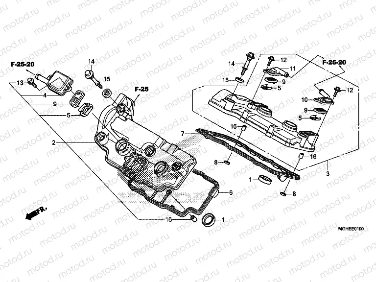 E-1 VALVE COVER