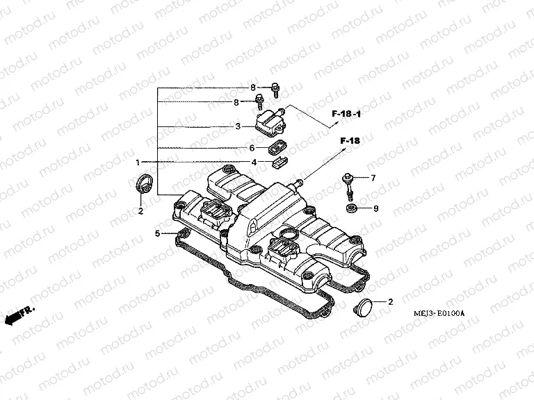 E-1 VALVE COVER