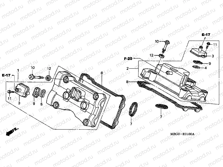 E-1 VALVE COVER