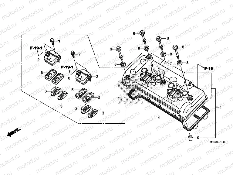 E-1 VALVE COVER