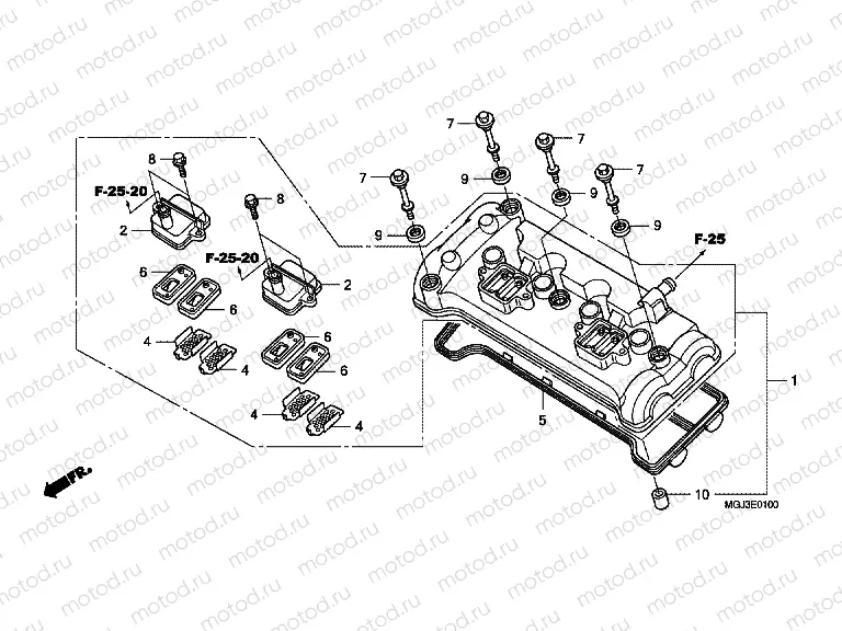 E-1 VALVE COVER