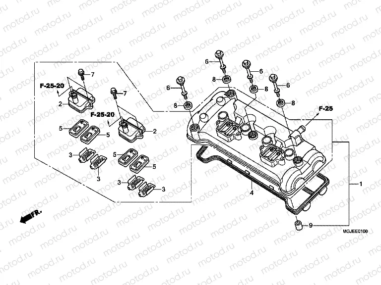 E-1 VALVE COVER