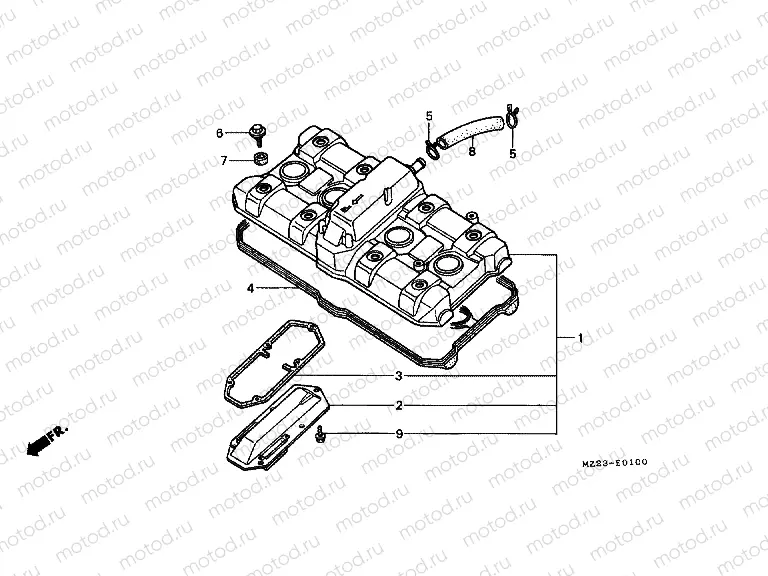 E-1 VALVE COVER