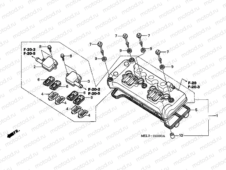 E-1 VALVE COVER