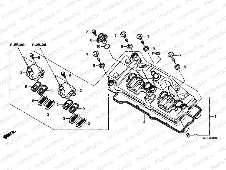 E-1 VALVE COVER