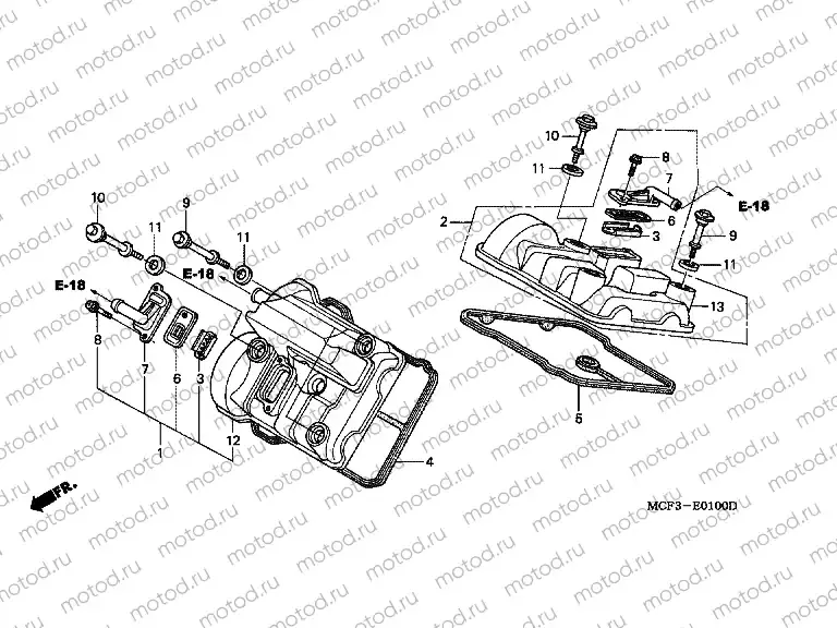 E-1 VALVE COVER
