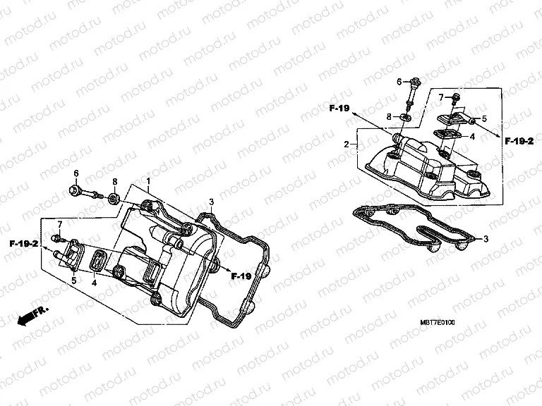 E-1 VALVE COVER