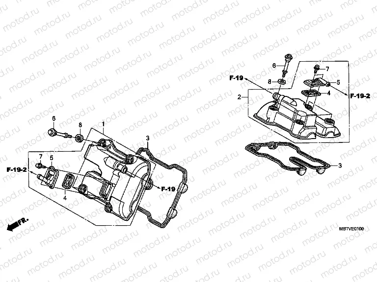 E-1 VALVE COVER