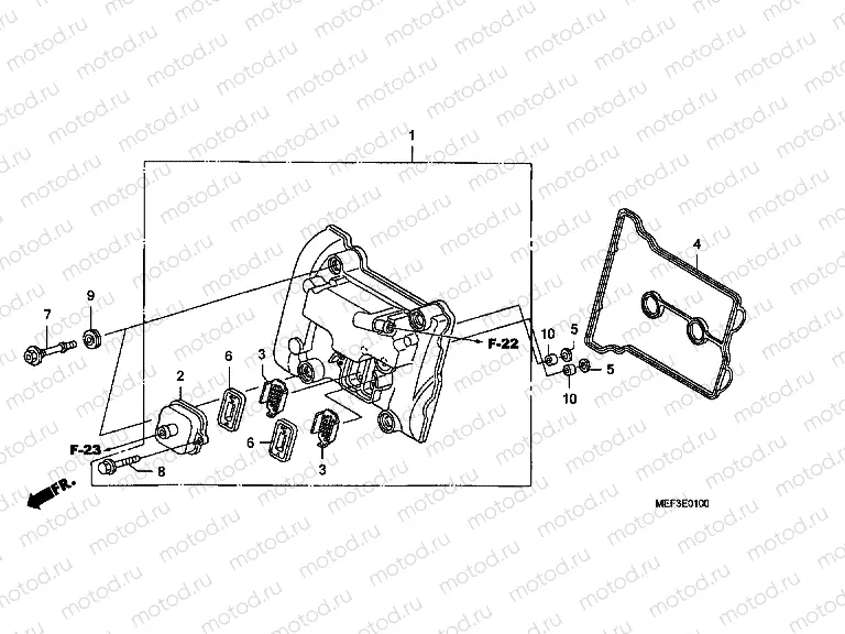 E-1 VALVE COVER