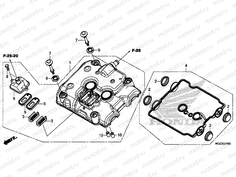 E-1 VALVE COVER