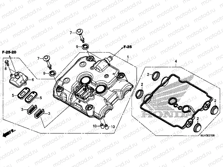 E-1 VALVE COVER