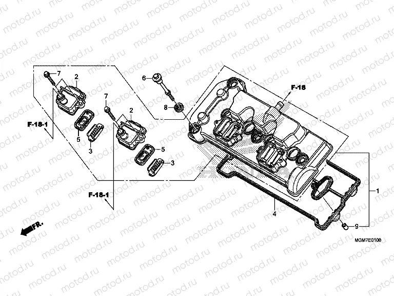 E-1 VALVE COVER