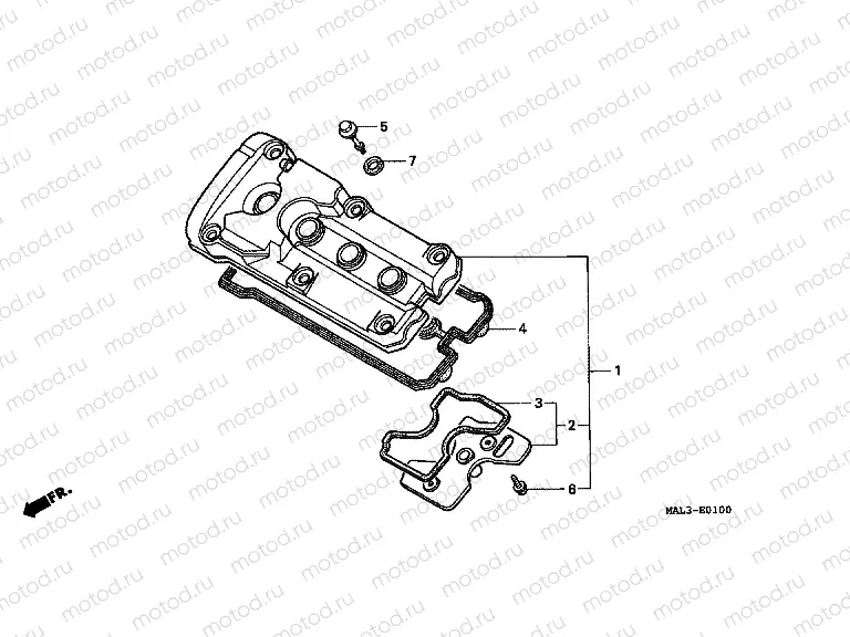 E-1 VALVE COVER