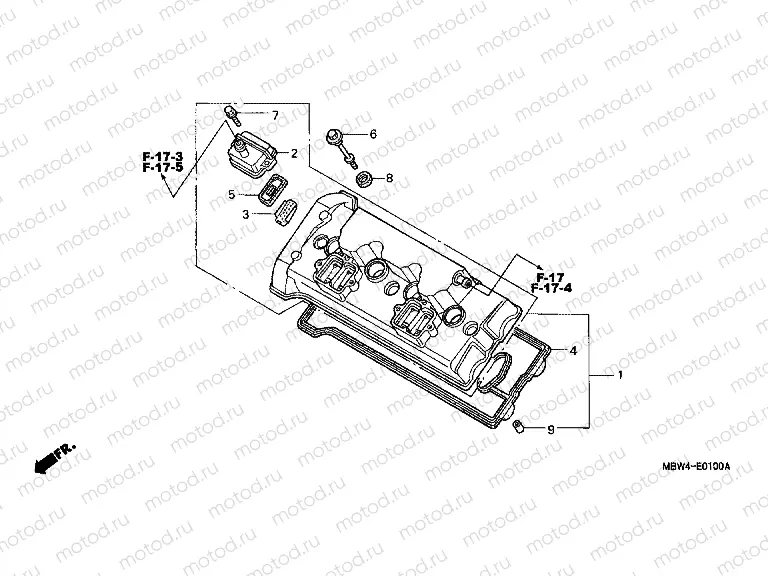 E-1 VALVE COVER