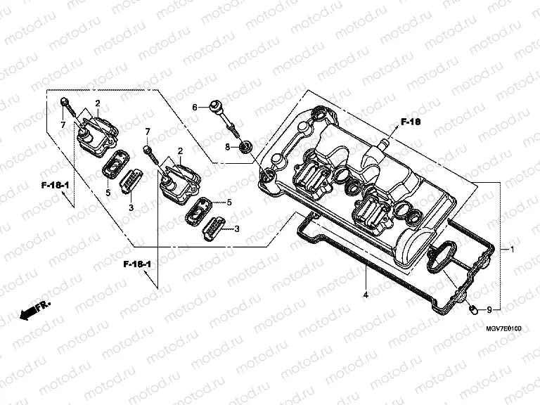 E-1 VALVE COVER