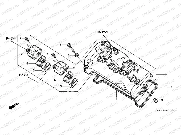 E-1 VALVE COVER