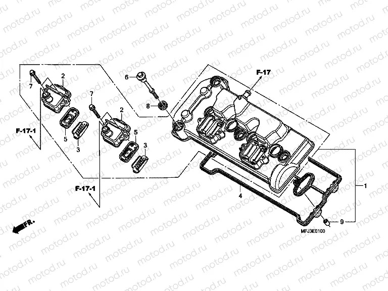E-1 VALVE COVER
