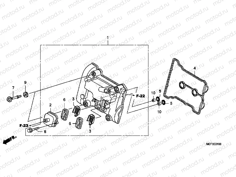 E-1 VALVE COVER