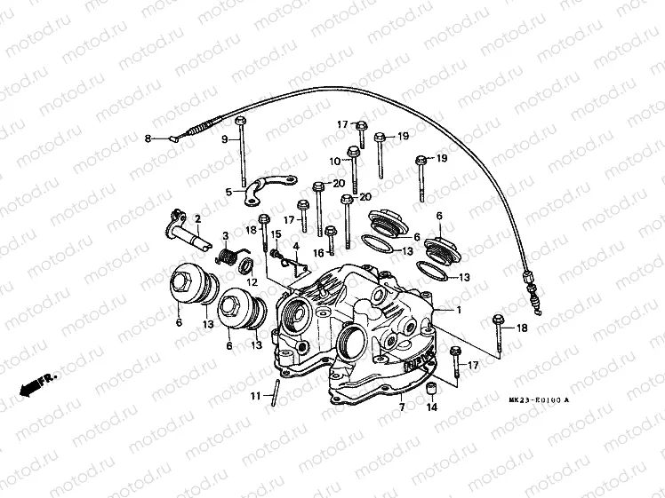 E-1 VALVE COVER