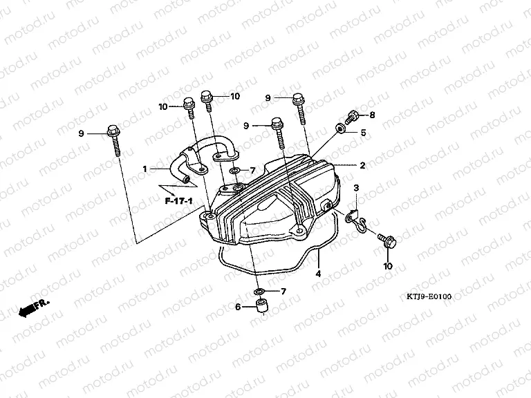 E-1 VALVE COVER (CGR125SH5,8)