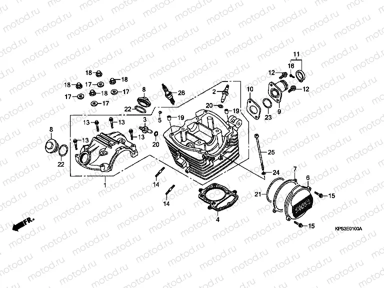 E-1 VALVE COVER / CYLINDER HEAD