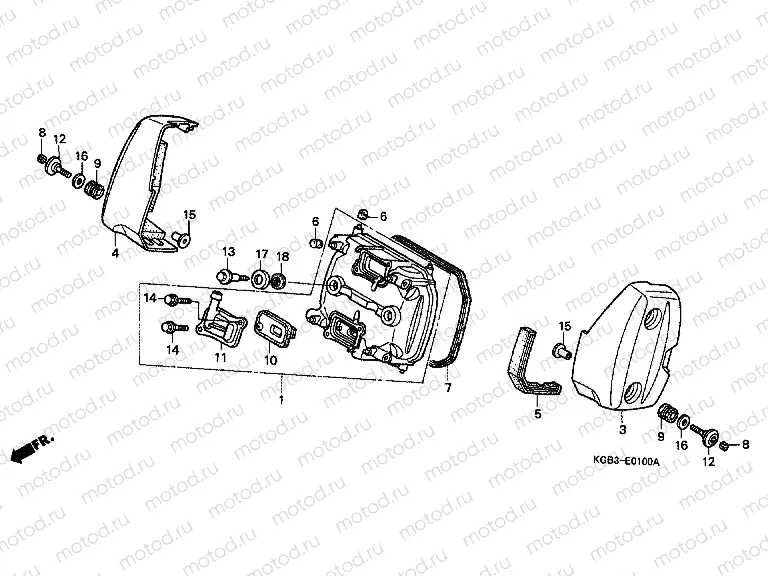 E-1 VALVE COVER (FRONT)