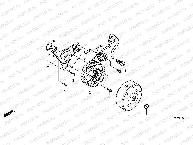 E-10-1 GENERATOR (CRF100F)