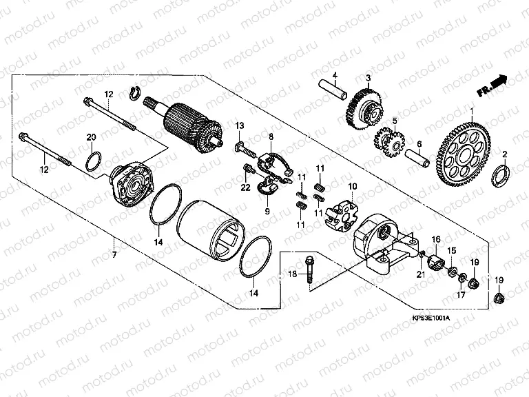 E-10-1 STARTER ENGINE (CRF230F8 / 9 / B)