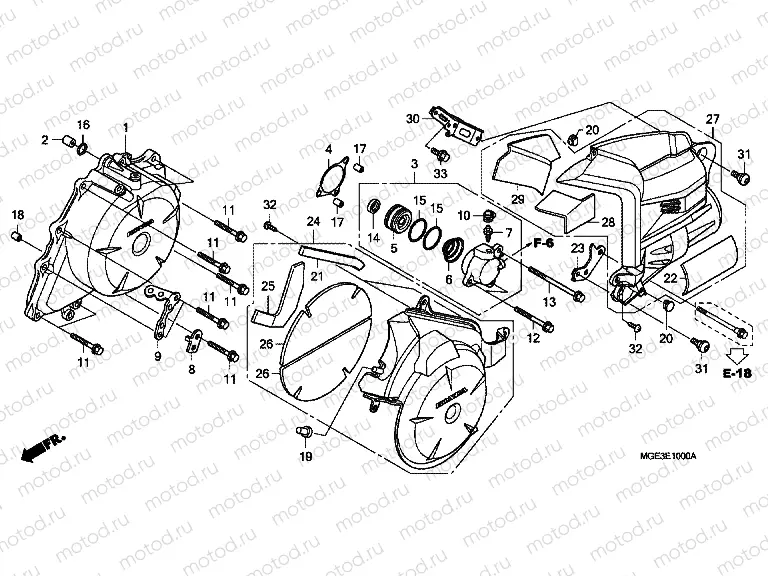 E-10 A.C. GENERATOR COVER