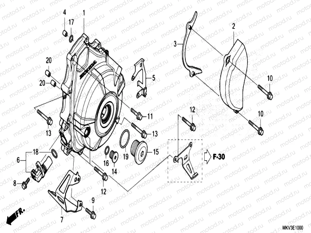 E-10 A.C. GENERATOR COVER