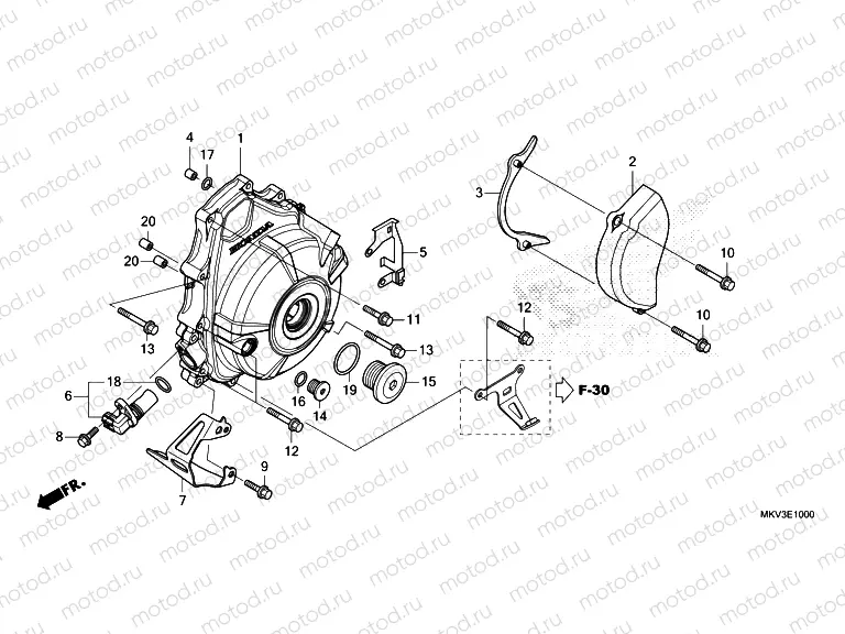 E-10 A.C. GENERATOR COVER