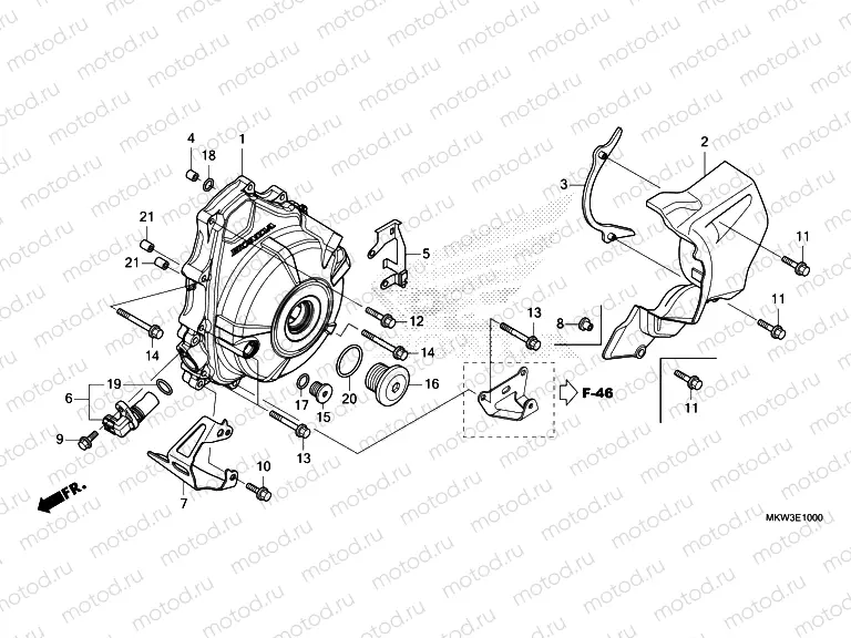 E-10 A.C. GENERATOR COVER