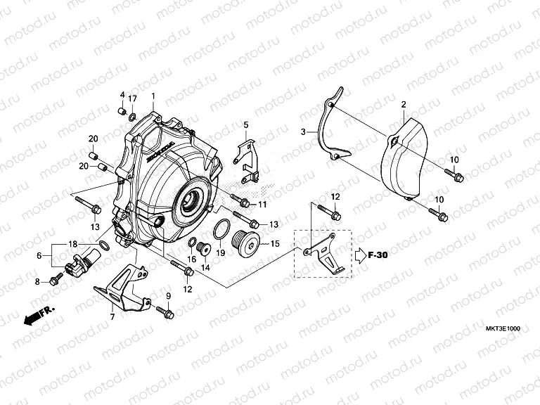 E-10 A.C. GENERATOR COVER