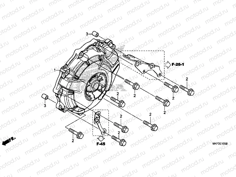 E-10 A.C. GENERATOR COVER