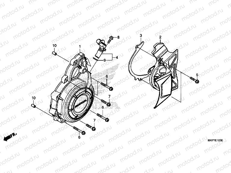 E-10 A.C. GENERATOR COVER