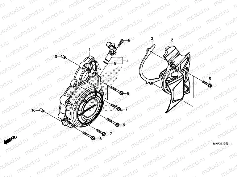 E-10 A.C. GENERATOR COVER