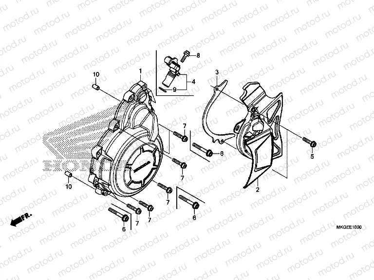 E-10 A.C. GENERATOR COVER