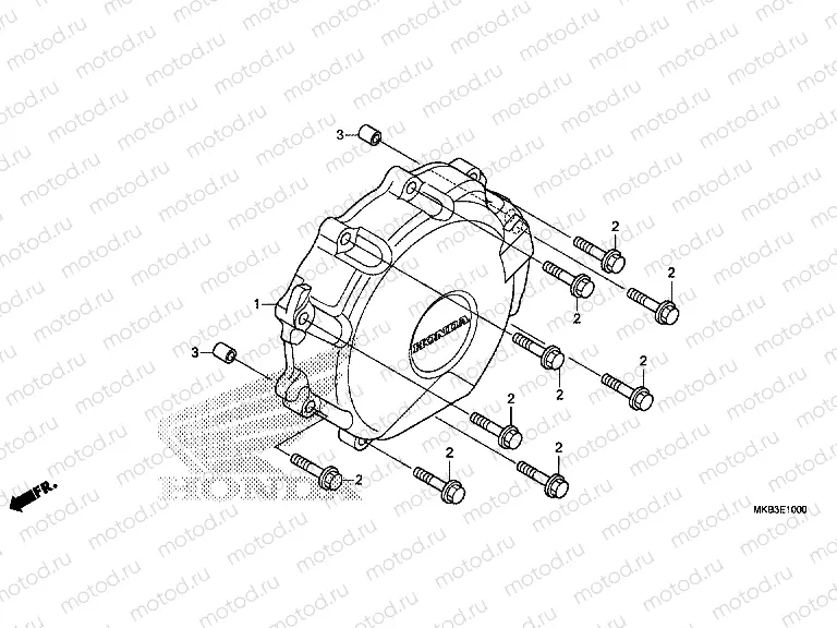 E-10 A.C. GENERATOR COVER (CBR1000RR-EXCEPT 2MA / S)