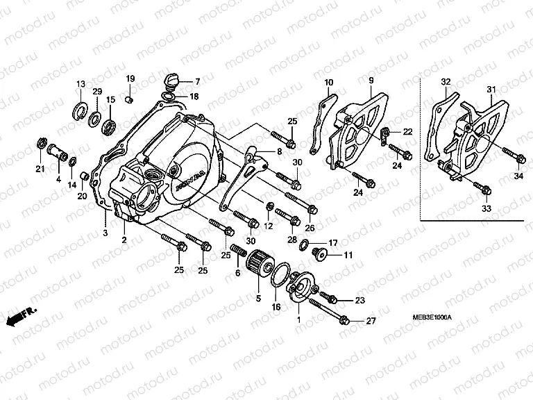E-10 B. CRANKSHAFT COVER