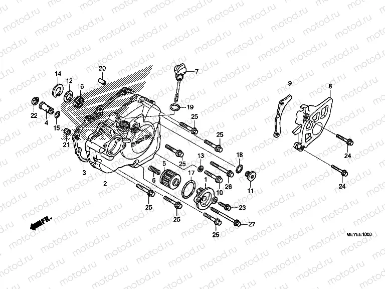 E-10 B. CRANKSHAFT COVER