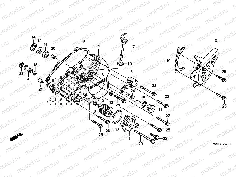 E-10 B. CRANKSHAFT COVER