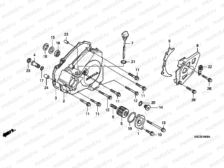 E-10 B. CRANKSHAFT COVER