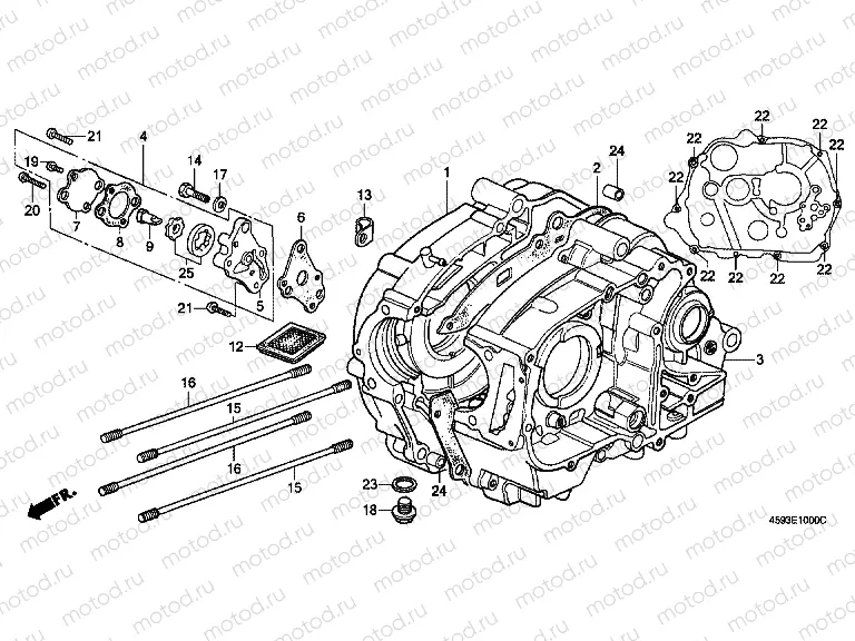 E-10 CRANKSHAFT / OIL PUMP